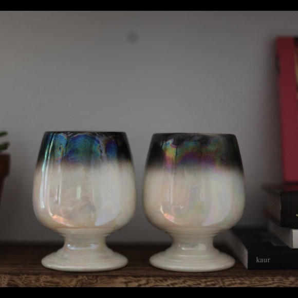 vintage 1970s cups, vintage rose print cups - Picture 3 of 5